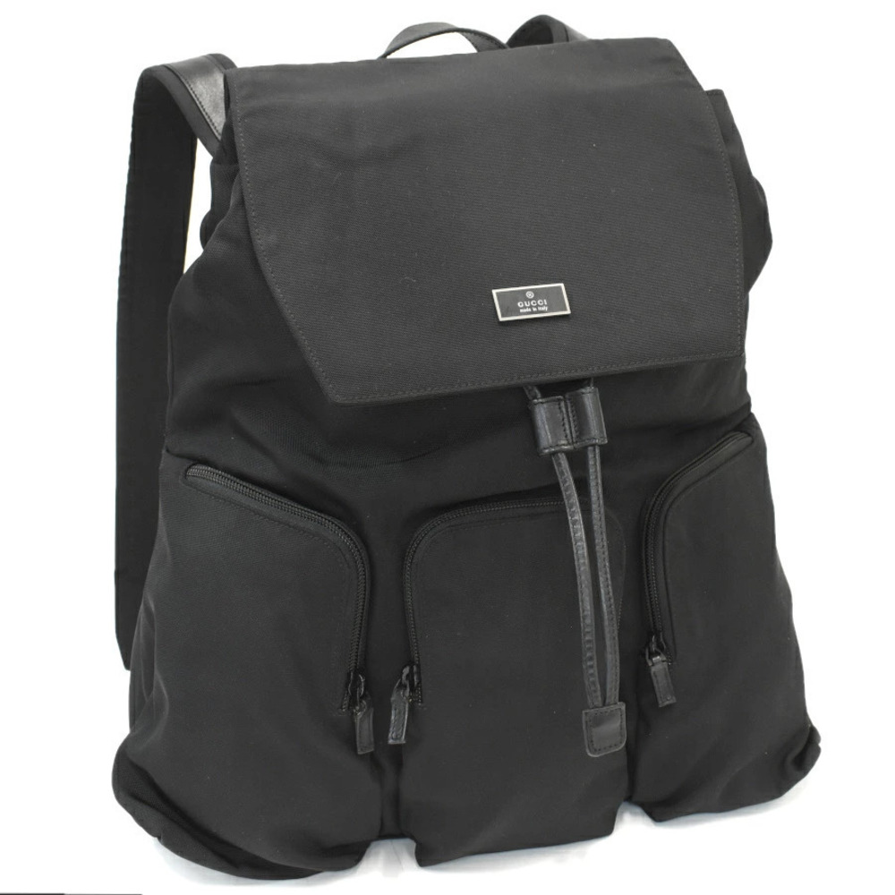 Gucci Backpack Rucksack Daybag Rucksack Canvas Black